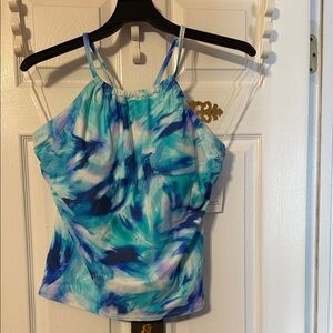 Time and Tru Women's Tankini Halter Style Swim Top; size: XL(16-18)